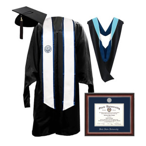 utah state university master platinum graduation regalia bundle